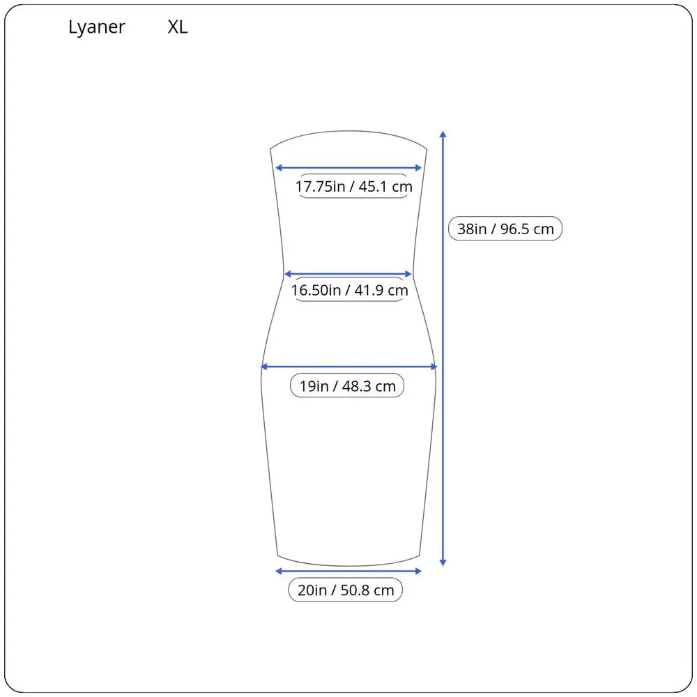 Lyaner XL Black Spaghetti Straps Bodycon Dress - Picture 5 of 7